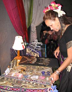 Jen Checks out Crystal's Selection of Zil Covers and Kuchi Jewelry