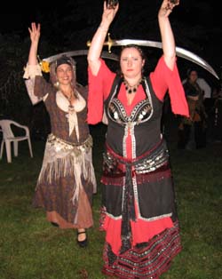 Christiane and Jazz Keep the Swords in Motion