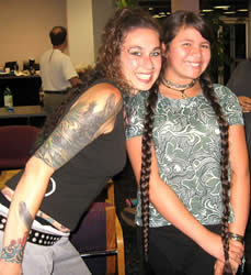 Toni's Daughter Kelly Poses with Amy of Unmata