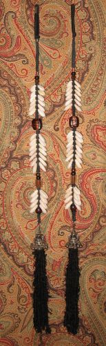 Cowry Hair Falls - Black and Copper