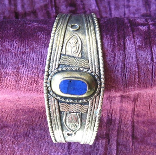 Kuchi Cuff with Lapis Accents 1