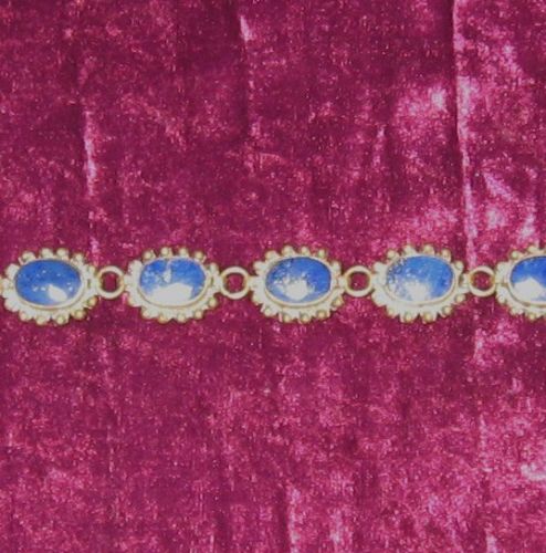 Kuchi Link Bracelet in Lapis 1