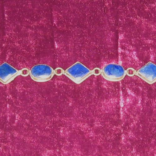 Kuchi Link Bracelet in Lapis 2