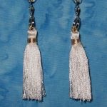 Clippy Bit Mini- White Tassel