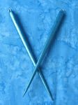 Wood Hair Stick Metallic Turquiose