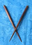 Wood Hair Stick Dark Stained