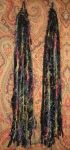 Another view of Black and Multicolor Yarn Hair Falls