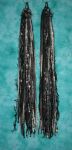 Black and Gray Yarn Hair Falls