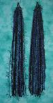 Black and Blue Yarn Hair Falls